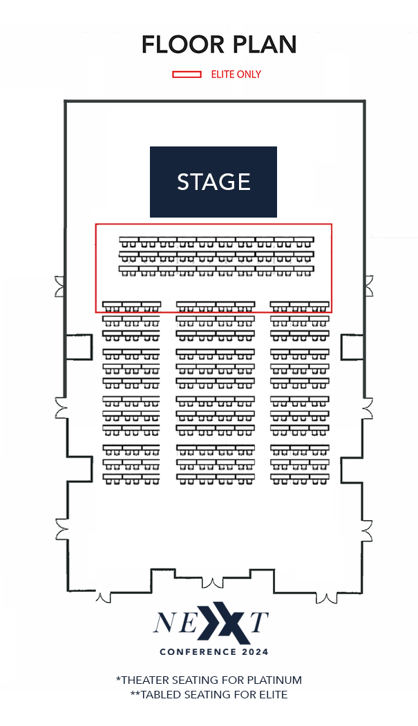 NEXT 2024 Seating Diagram