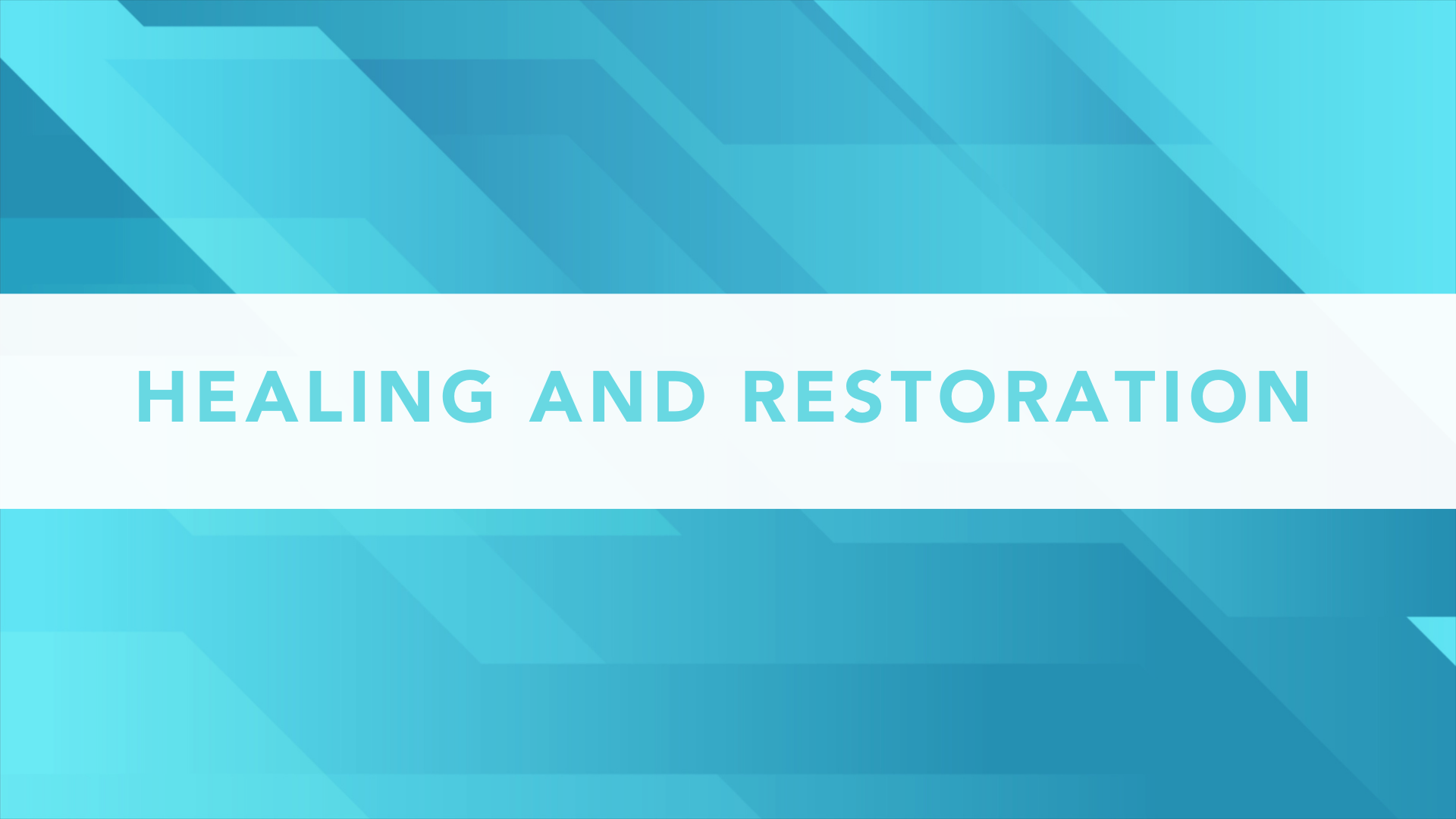 Healing and Restoration Growth Tracks