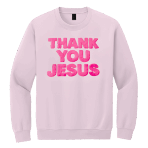 Thank You Jesus Puff Print Crewneck